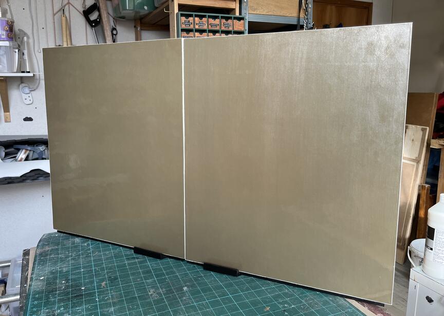 Half Man - Foam replicas of existing kitchen cupboards set for stunt